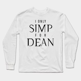 Dean Simp - White Long Sleeve T-Shirt